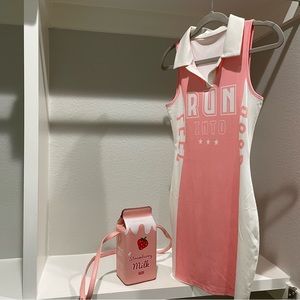 PINK DRESS AND PURSE COMBO!!